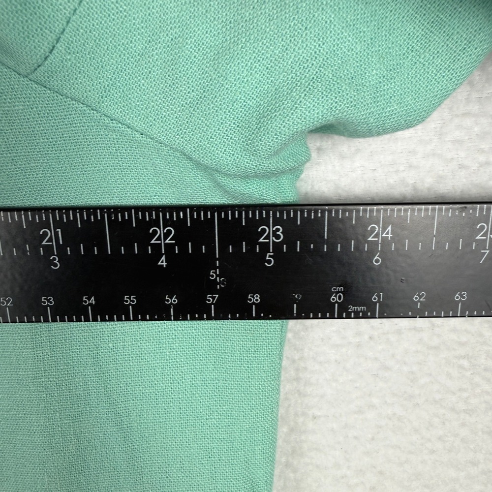 Appleseed's Blazer Women 16W Seafoam Green Linen Blend Button Front Jacket - Picture 8 of 10